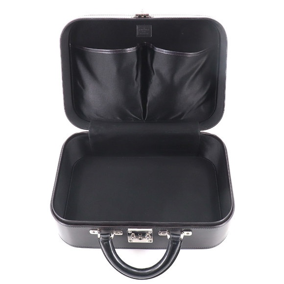 Louis Vuitton Monogram Glace Valisette MM Hand Bag Case Leather Noir - Picture 6 of 8